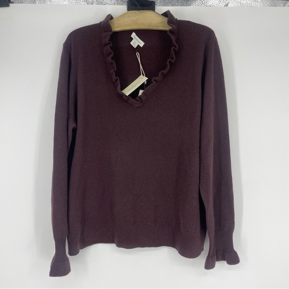 Sundance Giselle cashmere sweater chocolate brown - Picture 2 of 7